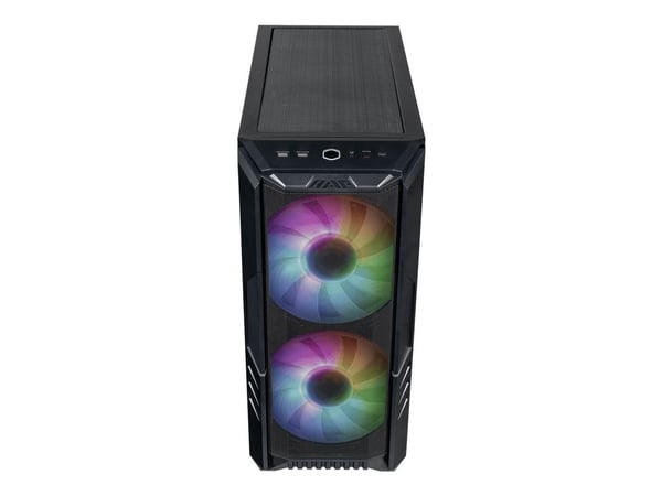 Cooler Master HAF 500 - Tower - utvidet ATX (E-ATX) - sidepanel med vindu (herdet glass) - ingen strømforsyning - svart - USB/lyd
