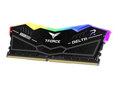 T-Force DELTA RGB - DDR5 - sett - 32 GB: 2 x 16 GB - DIMM 288-pin - 6400 MHz / PC5-51200 - CL40 - 1.35 V - ikke-bufret - on-die ECC - svart