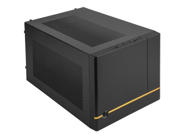 SilverStone SUGO SG14B - Tower - Mini-DTX - ingen strömförsörjning (ATX / PS/2) - svart - USB/ljud