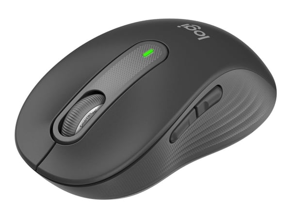 Logitech Signature M650 for Business - Mus - optisk - 5 knapper - trådløs - 2.4 GHz, Bluetooth - Logitech Logi Bolt USB-mottaker - grafitt