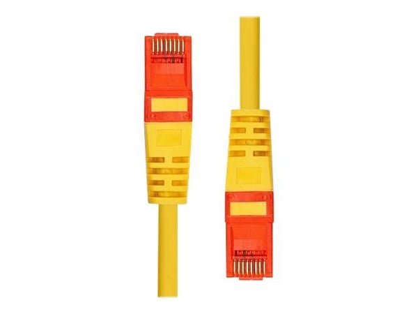 ProXtend - Koblingskabel - RJ-45 (hann) til RJ-45 (hann) - 5 m - 5 mm - UTP - CAT 6 - IEEE 802.3af - med støvel, uten hindringer, flertrådet - gul