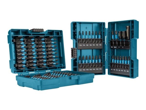 Makita Impact Black - Spissett for støtskrutrekker - 90 deler - torx, phillips, pozidriv - lengde: 50 mm, 25 mm