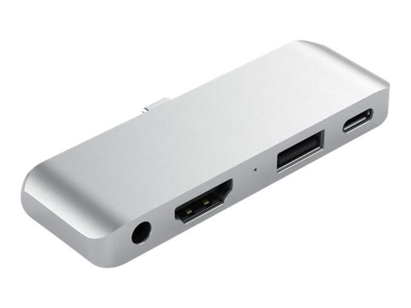 Satechi Aluminum Type-C Mobile Pro Hub Adapter - Telakointiasema - USB-C - HDMI - HDMI