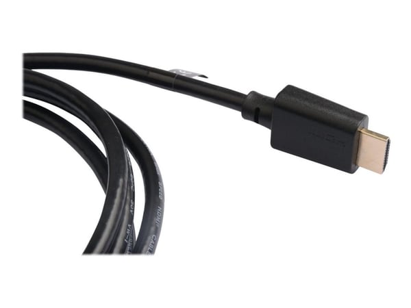 TECHly - Ultra High Speed - HDMI-kabel med Ethernet - HDMI hane till HDMI hane - 2 m - svart - stöd för 10K