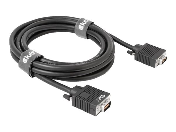 Club 3D - VGA-kabel - HD-15 (VGA) (hann) til HD-15 (VGA) (hann) - 3 m - 1080p-støtte