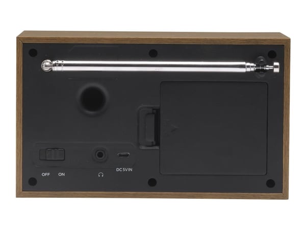 Denver DAB-46WHITE, Analog & Digital, DAB+,FM, 2 W, LCD, Brun, Hvid