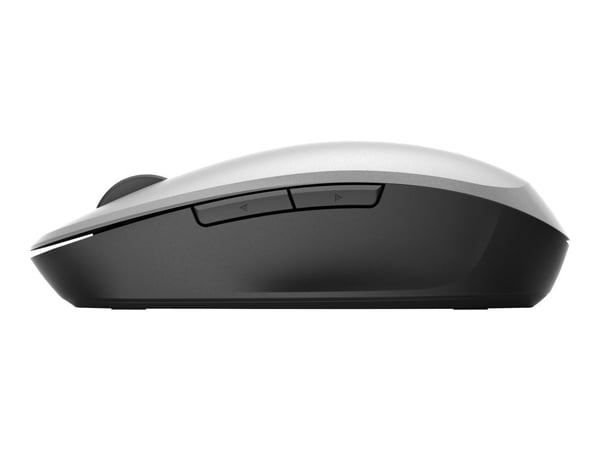 HP :n kahden toimintatilan hiiri, Molempikätinen, Optinen, RF Wireless + Bluetooth, Musta, Hopea