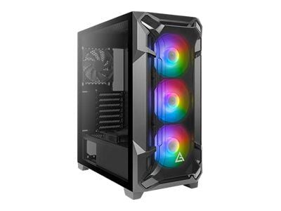 Antec DF600 Flux - Tower - ATX - sidepanel med vindu (herdet glass) - ingen strømforsyning - USB/lyd