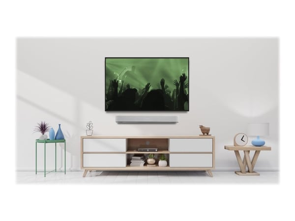 Flexson B-FWM - Brakett - for lydplanke - høykvalitets stål - hvit - veggmonterbar - for Sonos Beam