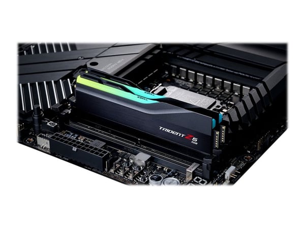 G.Skill Trident Z5 RGB - DDR5 - sett - 32 GB: 2 x 16 GB - DIMM 288-pin - 5600 MT/s / PC5-44800 - CL40 - 1.2 V - ikke-bufret - ikke-ECC - matt svart