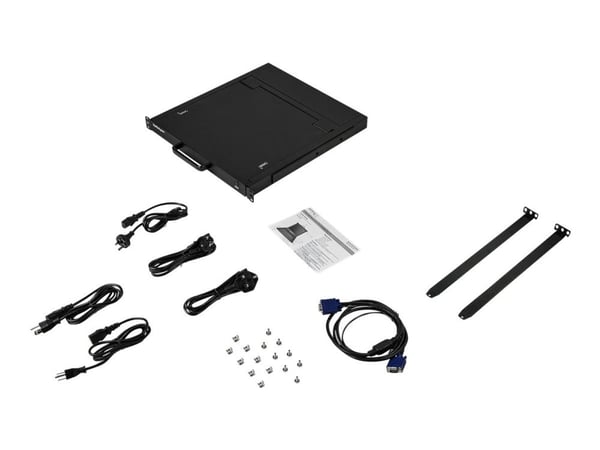 StarTech.com Rackmount KVM Console - Single-Port with 17" LCD Monitor - KVM-konsol med KVM switch - 1 porte - 17" - rackversion - 1280 x 1024 - 250...