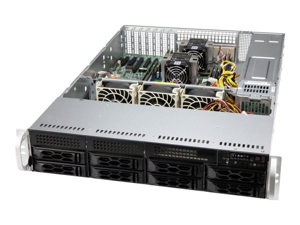 Supermicro SCLA25TQC R609LP - Kan monteras i rack - 2U - förbättrad utökad ATX - SATA/SAS - hot-swap 650 Watt - svart
