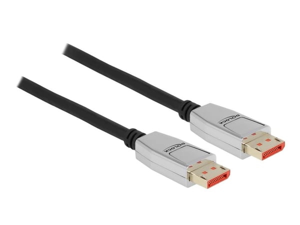 Delock - DisplayPort-kabel - DisplayPort (M) til DisplayPort (M) - DisplayPort 1.4 - 1.0m - støtter 8K UHD (7680 x 4320) - svart (87040)