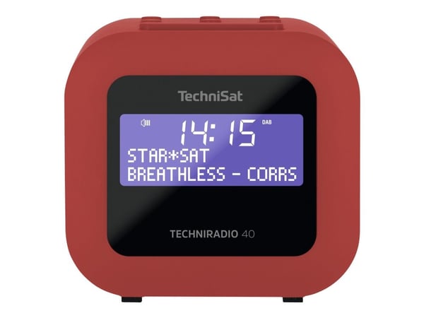 TechniSat TechniRadio 40 - Bærbar DAB-radio - 1.2 watt - rød