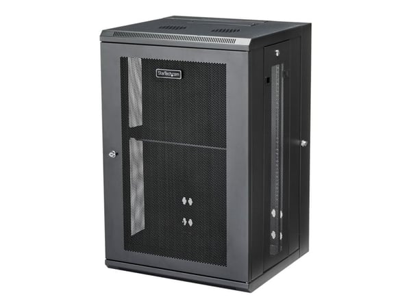 StarTech.com RK1820WALHM, Seinään asennettava laitekehikko, 18U, 90 kg, 67,7 kg, Musta