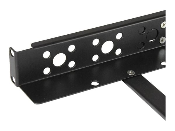 StarTech.com 1U fast 19 tums universella serverrackskenor med justerbart djup - Rackskena - svart - 1U - 19" - för P/N: RK2433BKM, RK2537BKM, RK323...