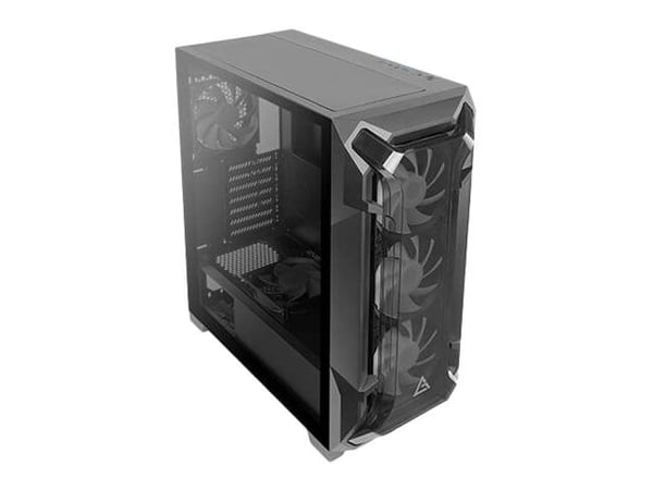 Antec DF600 Flux - Tower - ATX - sidepanel med vindu (herdet glass) - ingen strømforsyning - USB/lyd