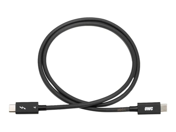 Other World Computing OWC - Thunderbolt-kabel - USB-C (M) till USB-C (M) - USB 3.2 Gen 2 / USB4 / Thunderbolt 3 / Thunderbolt 4 5 A - 1,0 m - 4K-st...