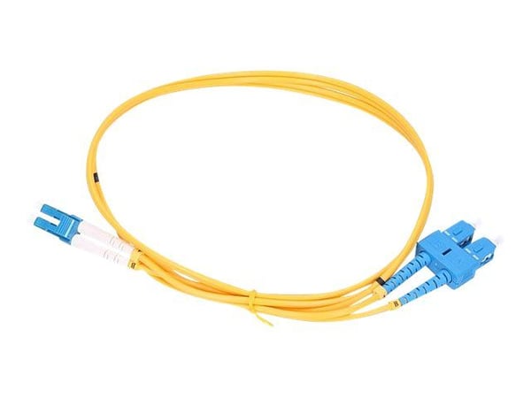 Extralink - Koblingskabel - LC/UPC-enkeltmodus (hann) til SC/UPC-enkeltmodus (hann) - 1 m - 3 mm - fiberoptisk - dupleks - G.652D