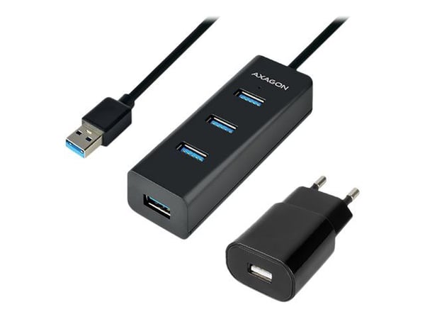 AXAGON HUE-S2BP - Hub - 4 x SuperSpeed USB 3.0 - stasjonær