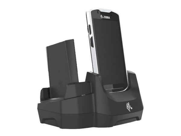 Zebra Single slot cradle with 2nd spare battery charging slot kit - Dokkingstasjon - USB / Ethernet - for Zebra TC51, TC52, TC56, TC57, TC57x