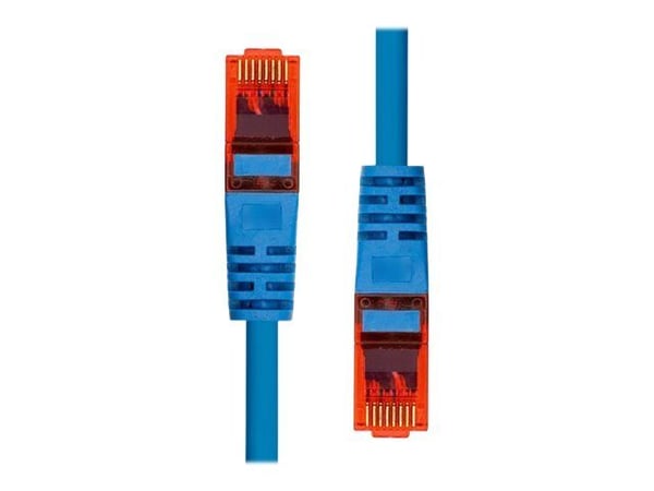ProXtend - Koblingskabel - RJ-45 (hann) til RJ-45 (hann) - 7 m - 5 mm - UTP - CAT 6 - IEEE 802.3af - med støvel, uten hindringer, flertrådet - blå