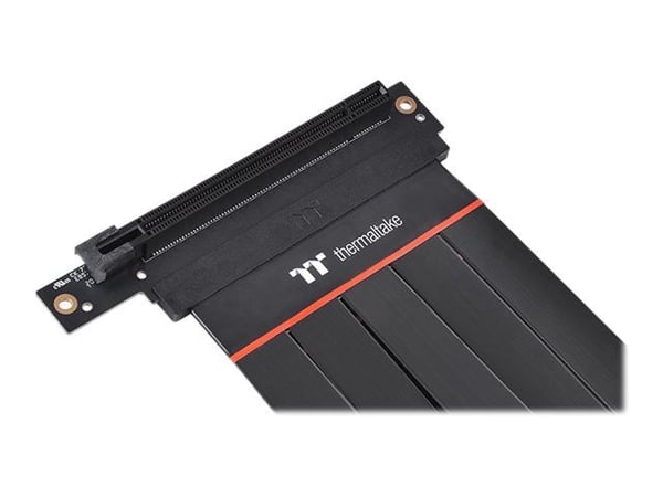 Thermaltake TT Premium PCI-E 4.0 Extender - PCI Express x16 kabel - 164 pin PCI Express (han) til 164 pin PCI Express (hun) vinklet - 30 cm - lajit...