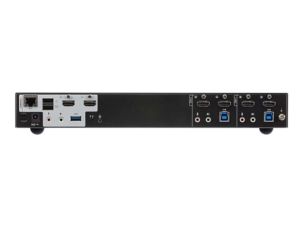 ATEN CS1842 2-Port USB 3.0 4K HDMI Dual Display KVMP Switch - KVM / lyd / USB-svitsj - 2 x KVM/lyd/USB - 1 lokalbruker - stasjonær