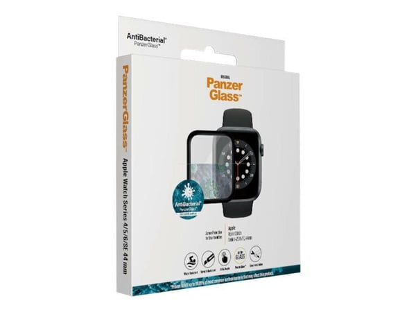 PanzerGlass Original - Skærmbeskytter for smart watch - sort - for Apple Watch (44 mm)