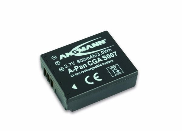 ANSMANN A-Pan CGA S007 - Kamerabatteri - Li-Ion - 800 mAh - for Panasonic Lumix DMC-TZ11, TZ15, TZ3EG-TA, TZ4EGM-S, TZ4E-K, TZ4E-S, TZ4P-S, TZ5E-S