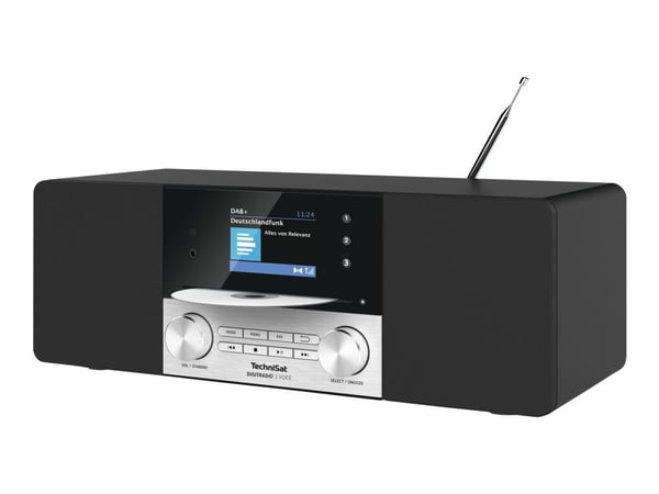 TechniSat DigitRadio 3 VOICE - Lydsystem - 2 x 10 watt - svart, sølv