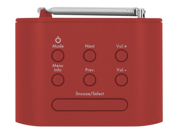 TechniSat TechniRadio 40 - Bærbar DAB-radio - 1.2 watt - rød
