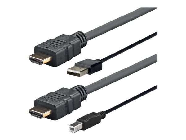 VivoLink Pro - Video/lydkabel - USB, HDMI hann til USB-type B, HDMI hann - 4 m - svart - 4 K 60 Hz (4096 x 2160) støtte