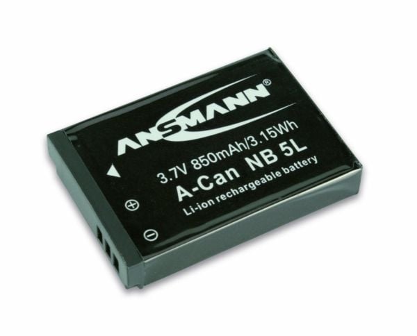 Ansmann A-Can NB 5 L - Kamerabatteri - Li-Ion - 850 mAh - for Canon PowerShot ELPH SD790, SD800, SD850, SD870, SD880, SD890, SD900, SD950, SD970, S...