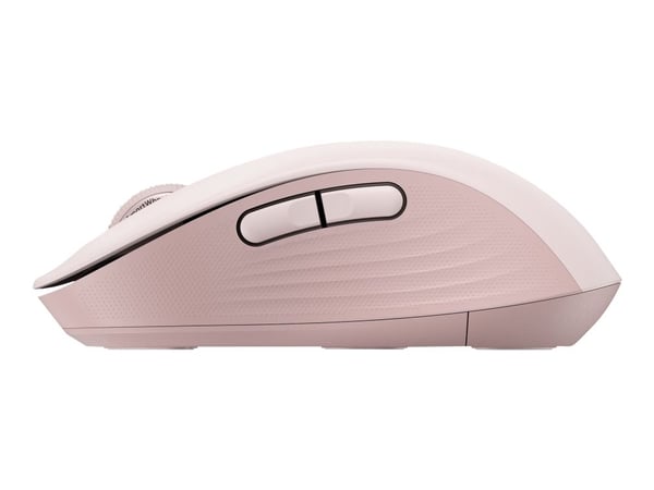 Logitech Signature M650 - Mus - optisk - 5 knapper - trådløs - 2.4 GHz, Bluetooth - Logitech Logi Bolt USB-mottaker - rosa