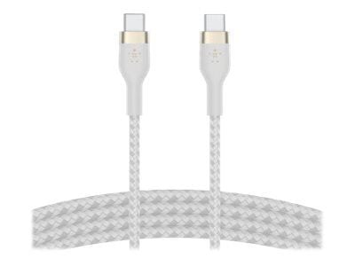 Belkin BOOST?CHARGE PRO Flex, 1 m, USB C, USB C, USB 2.0, Valkoinen