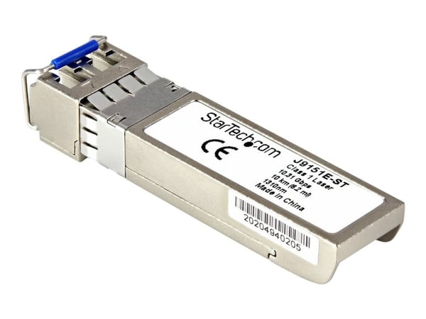 StarTech.com HPE J9151E Yhteensopiva SFP+-moduuli, 10GBASE-LR, 10GbE yksimuotokuitulähetin, 10GE Gigabit Ethernet SFP+, LC-liitin, 10 km, 1310 nm, ...