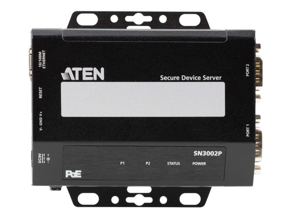 ATEN Altusen SN3000-serien SN3002P - Enhetsserver - 2 porter - 100Mb LAN, RS-232
