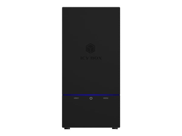 ICY BOX IB-RD3621-C31 - Harddiskarray - 2 brønner (SATA-600) - USB 3.1 Gen 2 (ekstern)