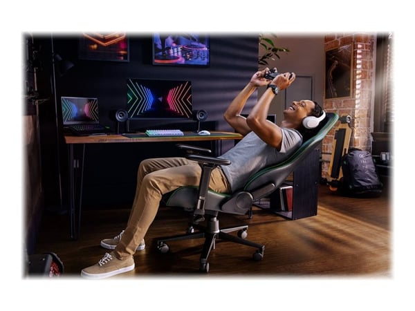 Razer Enki - Stol - armlener - T-formet - tipping - roterende - støpt polyuretanskum med høy tetthet, elastomerisk polyuretan (EPU), stålramme, alu...