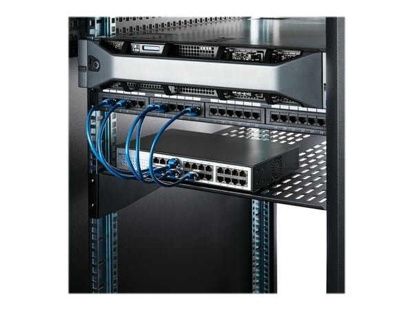 StarTech.com CABSHELF22V, Hylly, Terästä, musta, 3,6 kg