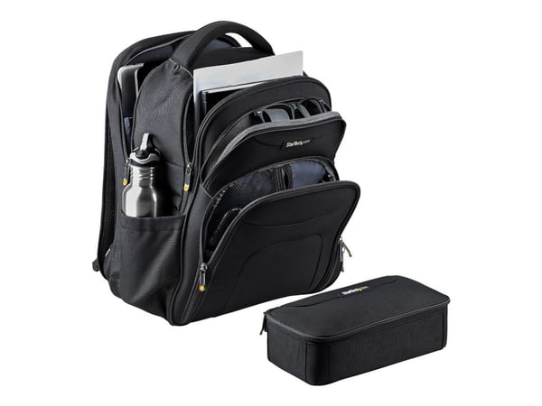 StarTech.com 17.3" Laptop Backpack with Removable Accessory Organizer Case - Professional IT Tech Backpack for Work/Travel/Commute - Ergonominen ti...