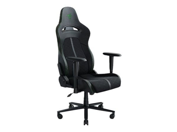Razer Iskur X - Stol - armlener - T-formet - syntetisk skinn, stål, elastomerisk polyuretan (EPU) - svart/grønn