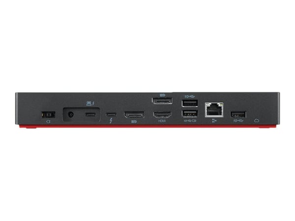 Lenovo ThinkPad Universal Thunderbolt 4 Smart Dock - Dokkingstasjon - Thunderbolt 4 - HDMI, 2 x DP, Thunderbolt - 1GbE - 135 watt - Campus - Europa...