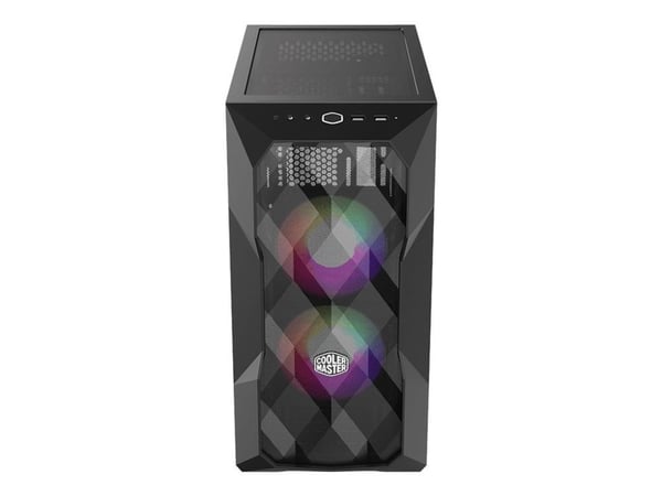 Cooler Master MasterBox TD300 MESH - Tower - micro ATX - genomskinlig sidopanel (härdat glas) - ingen strömförsörjning (ATX) - svart - USB/ljud