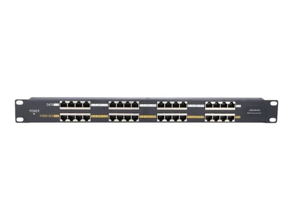Extralink - Strøminjektor (kan monteres i rack) - AC 100-240 V - 160 watt - utgangskontakter: 16 - 1U - 19"