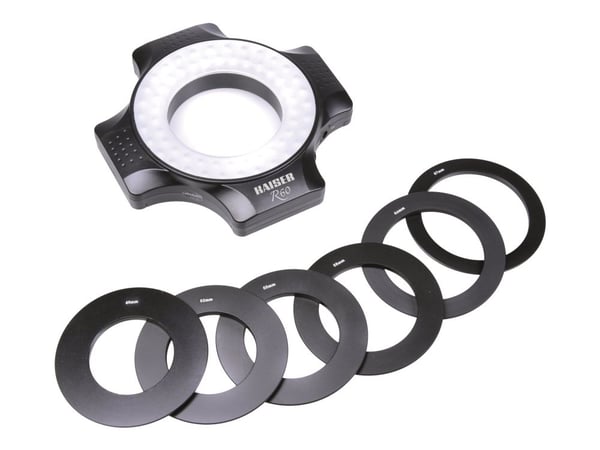 Kaiser R60 Ring Light - Lys på kamera - 1 hoder x 60 lampe - LED - DC