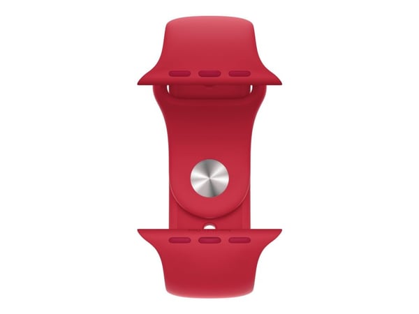 Apple Watch Series 7 (GPS) - (PRODUCT) RED - 45 mm - rød aluminium - smartklokke med sportsbånd - fluorelastomer - rød - båndbredde: Regular - 32 G...