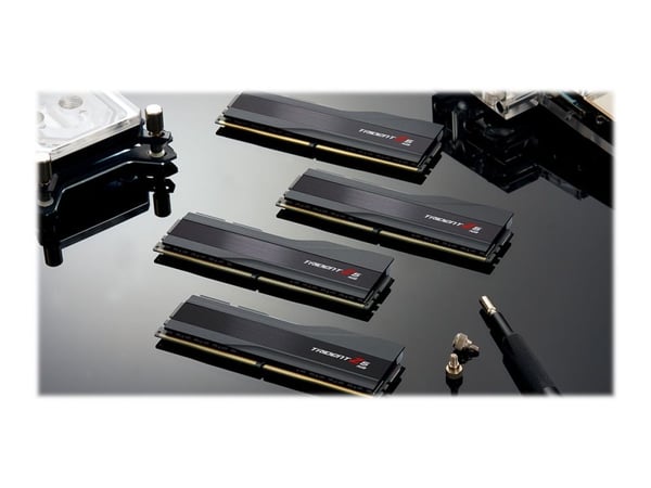 G.Skill Trident Z5 RGB - DDR5 - sett - 32 GB: 2 x 16 GB - DIMM 288-pin - 5600 MT/s / PC5-44800 - CL40 - 1.2 V - ikke-bufret - ikke-ECC - matt svart
