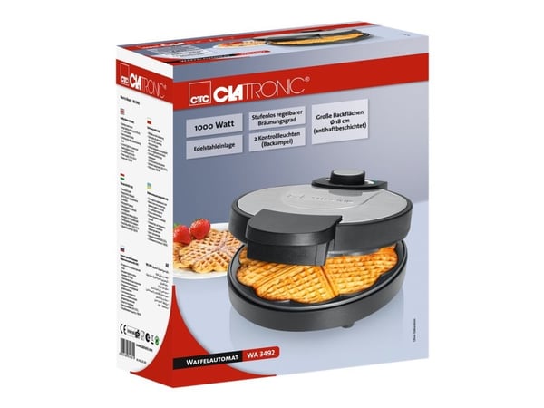 Clatronic WA 3492 - Vaffelmaskin - 1 kW